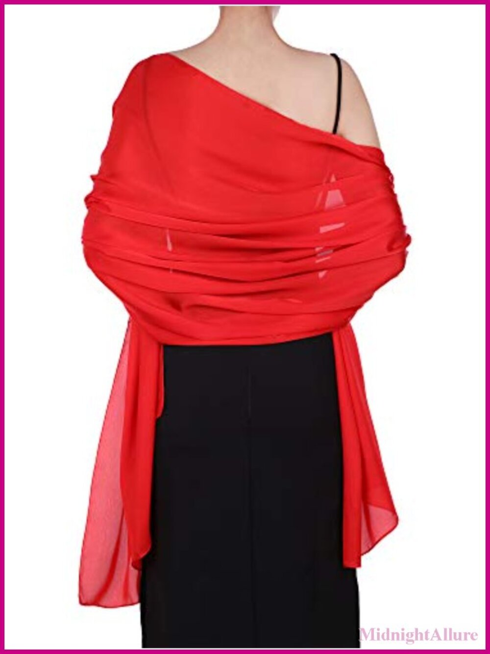 Chiffon Shawl Wrap Sheer Evening Scarf Dressy Wedding Cover Up